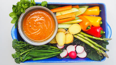 The Nut Sheds' Peanut Butter Dip with Vegetables