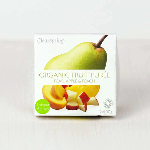 Clearspring |Organic Pear, Apple & Peach Pureé