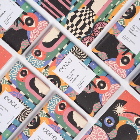 Coco Chocolatier | Salt & Pepper Caramel Milk Chocolate