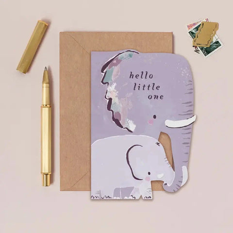 Elephant New Baby Card | Sister Paper Co