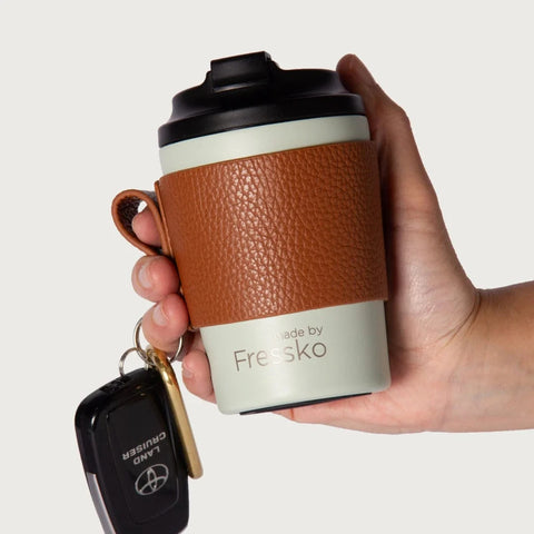 Fressko | Bino Tan Premium Italian Leather Sleeve 8oz