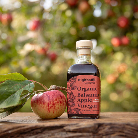 Highbank Orchards | Organic Balsamic Vinegar with Wild Mother Oak Aged