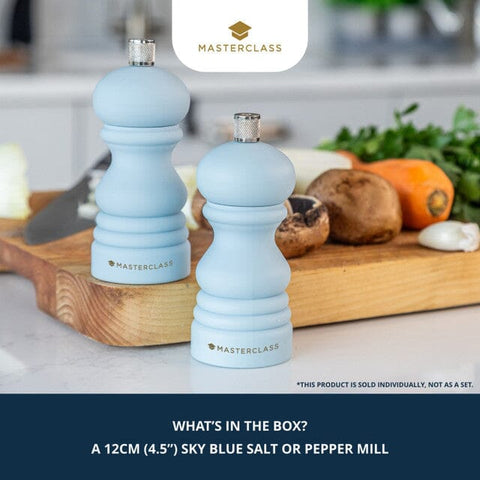 Masterclass | Light Blue Salt Pepper Mill 12cm