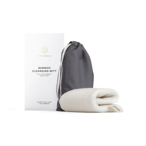 Skin Formulas | CLEANSING MITT Luxury dual layered 100% bamboo