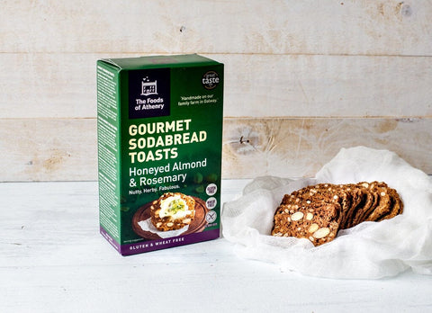 The Foods of Athenry Sodabread Toasts | Honey Almond & Rosemary