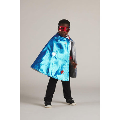 Meri Meri | Blue Superhero Cape Costume