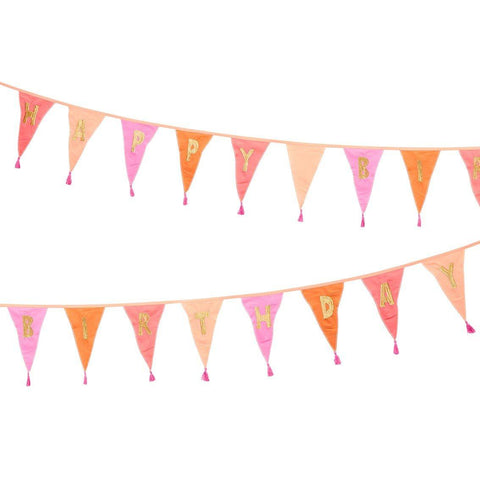 Talking Tables - Bunting 'We Heart Birthday Pink'