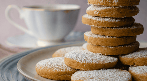 Blasta Delight's Stem Ginger Shortbread, dipped in Dark Chocolate