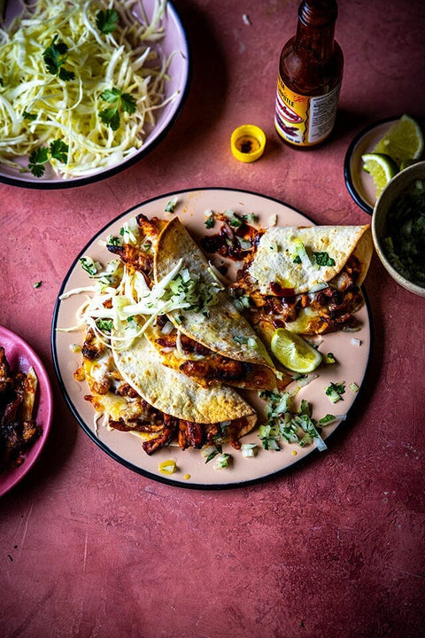 Donal Skeehan's Spicy Air-Fried Chicken Tacos with Quick Slaw