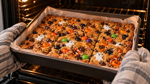 How to Make Halloween Cookie Bars