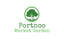 Portnoo logo. green text, transparent background