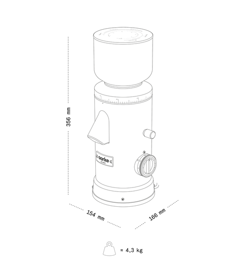 Aarke Coffee Grinder - Flat Burr Coffee Grinder
