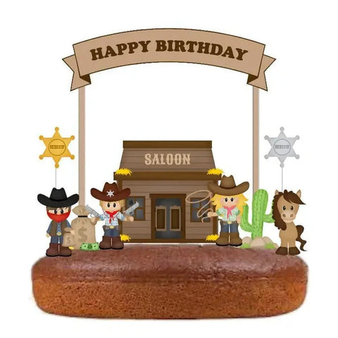 Adorei | Cowboys Cake Topper