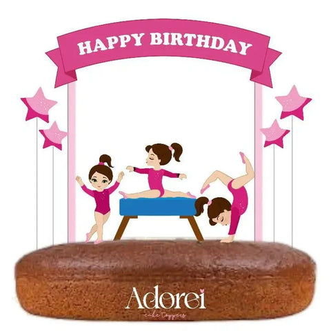 Adorei | Gymnastics Cake Topper