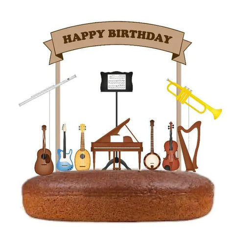 Adorei | Musical Instruments Cake Topper
