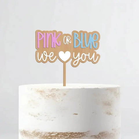 Adorei | Pink or Blue Cake Topper