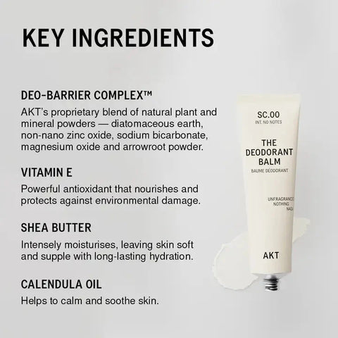 AKT | The Deodorant Balm Sc.00 Fragrance - Free For Sensitive Skin