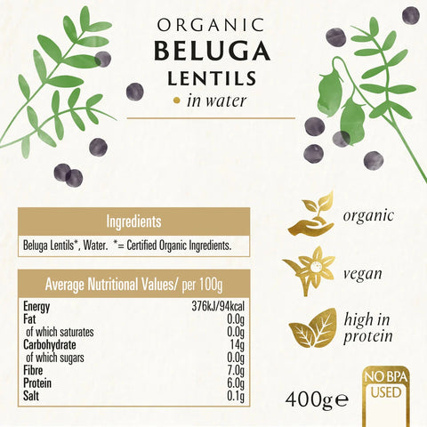 Biona Organic | Org Beluga Lentils in water