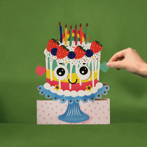 Birthday Cake Moving Card