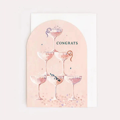 Champagne Congratulations Card | Sister Paper Co