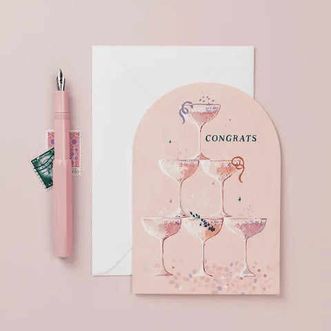 Champagne Congratulations Card | Sister Paper Co