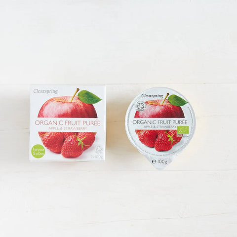 Clearspring | Organic Apple & Strawberry Purée