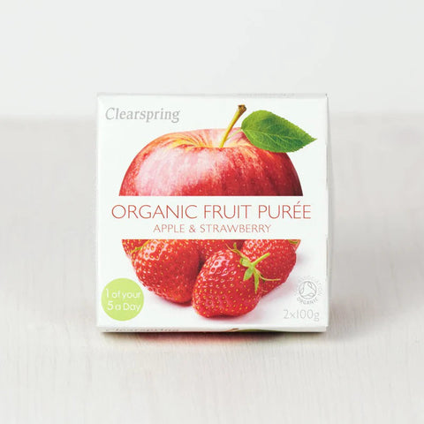 Clearspring | Organic Apple & Strawberry Purée