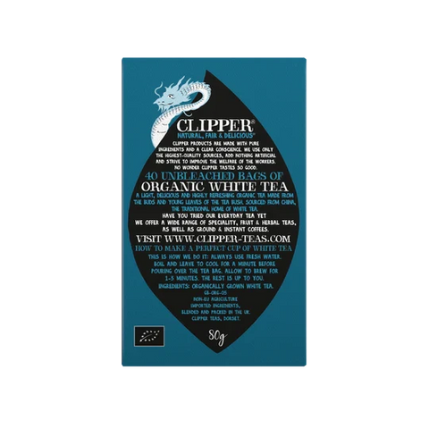 Clipper | Organic White 40  Teabags
