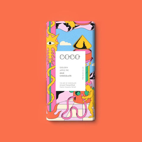 Coco Chocolatier | Golden Apple Pie Milk Chocolate Bar