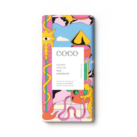 Coco Chocolatier | Golden Apple Pie Milk Chocolate Bar