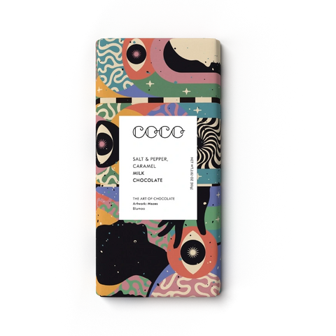 Coco Chocolatier | Salt & Pepper Caramel Milk Chocolate
