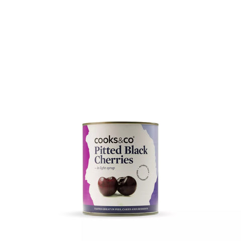 Cooks & Co | Pitted Black Cherries in light syrup