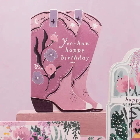 Cowboy Boots Birthday Card | Sister Paper Co