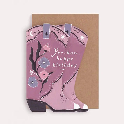 Cowboy Boots Birthday Card | Sister Paper Co