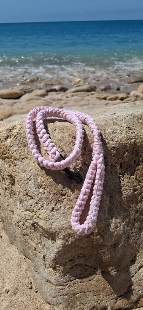 Crafty Cunús | 1 Metre Slim Dog Lead in Baby Pink