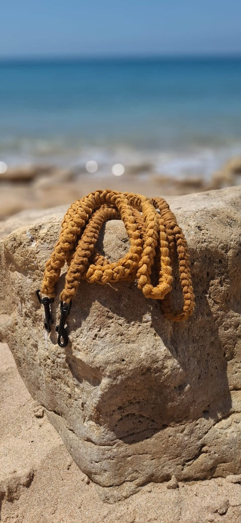 Crafty Cunús | 1 Metre Slim Dog Lead Mustard