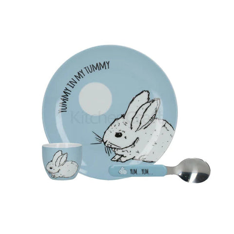 Creative Tops Into The Wild Little Explorer Bunny 3 Piece Breakfast Set