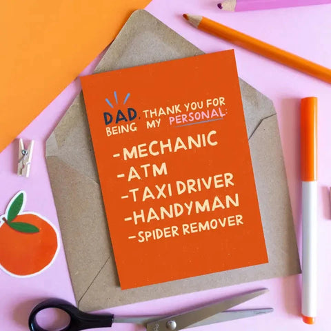 Dad's Job List | Funny Father's Day Card