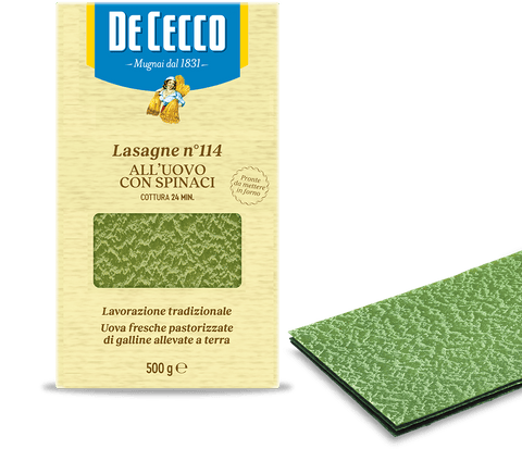 De Cecco |Spinach Lasagne Sheets  no114