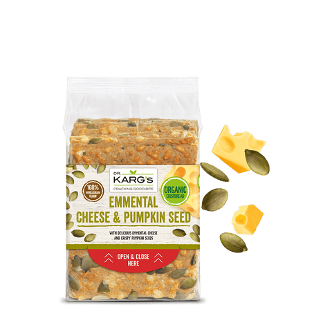 Dr Karg's | Emmental Cheese & Pumpkin Seed Crispbread