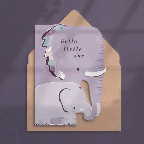 Elephant New Baby Card | Sister Paper Co