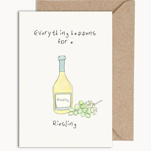 Everything Happens For A Reisling | WeirdWaterColours