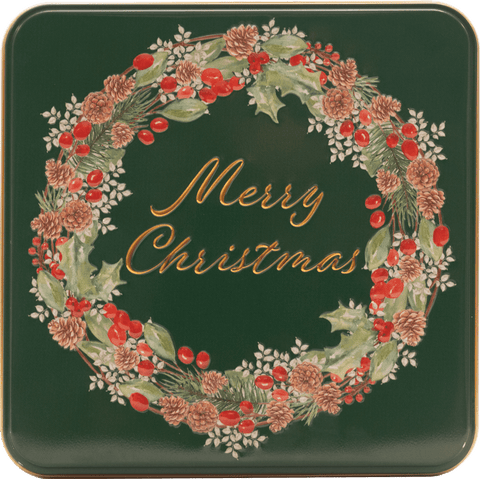 Farmhouse Biscuits | Tin in Merry Christmas Wreath