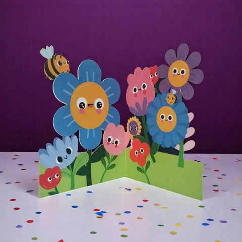 Flower Moving Card