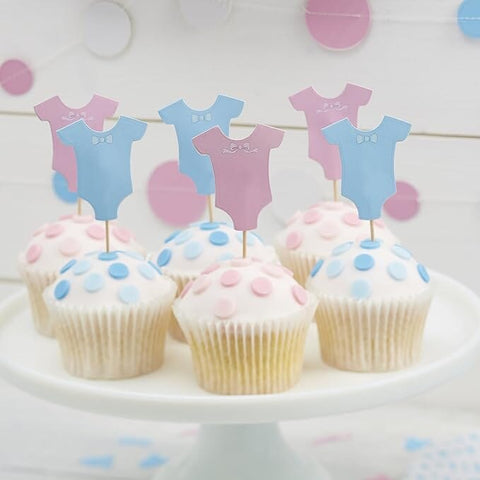 Ginger Ray | Little Lady Or Mini Mister Cupcake Toppers