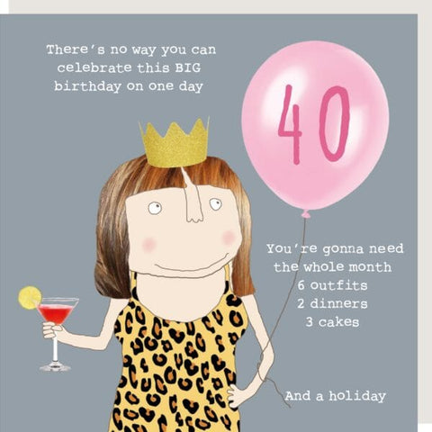 Girl 40th Birthday | Rosie Made A Thing