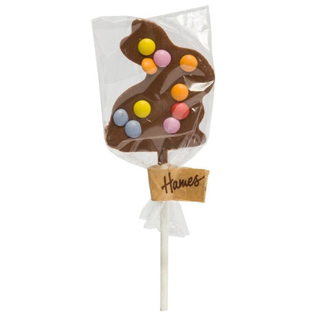 Hames | Milk Chocolate Bunny Lollipop with Candy Beans 26g
