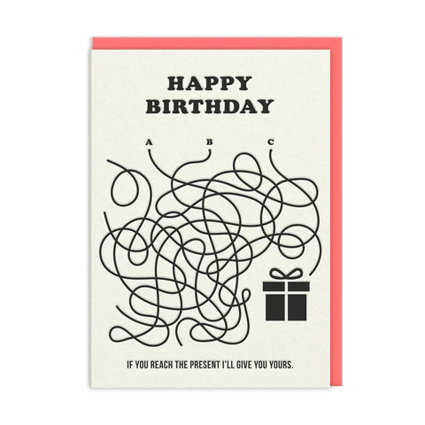 Happy Birthday Line Maze | Ohh Deer