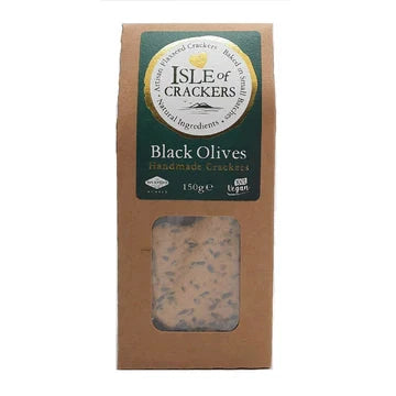 Isle of Crackers | Black Olives Handmade Crackers