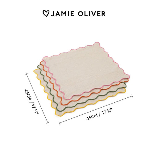 Jamie Oliver | Big Love Neat Napkins, Set of 4
